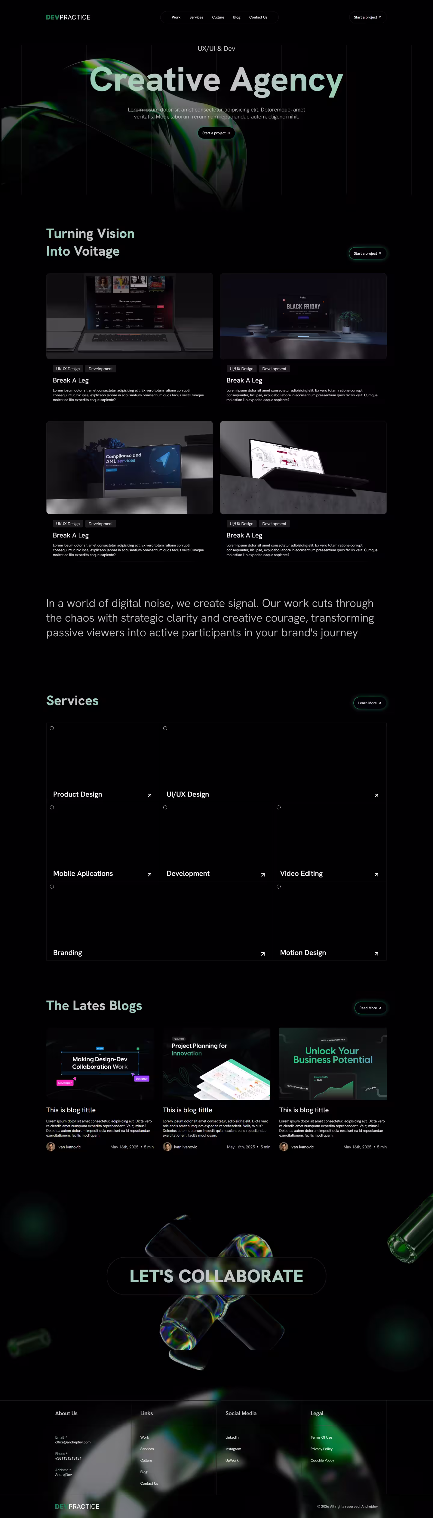 Creative Agency website preview