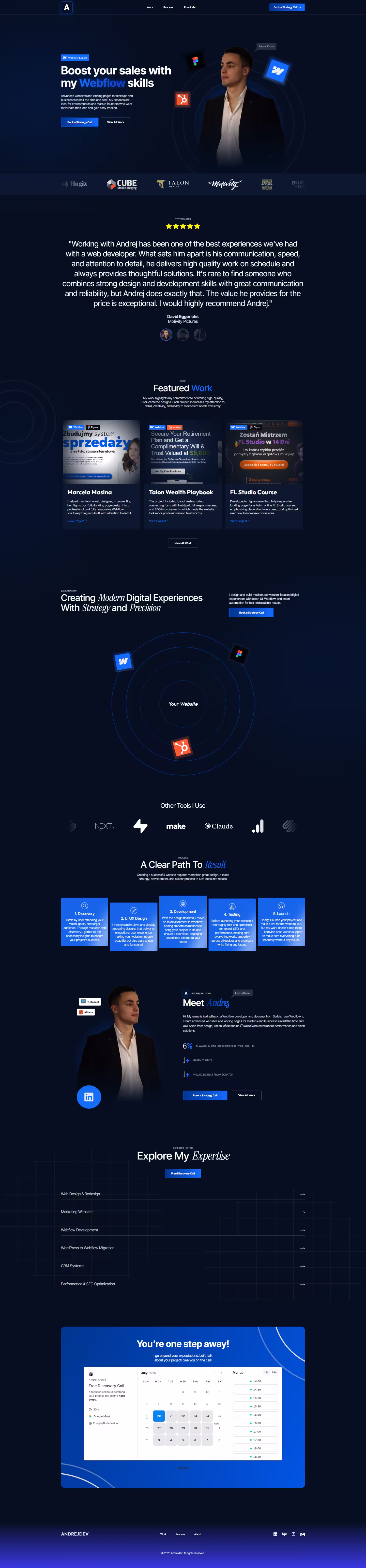 Andrejdev Portfolio website preview